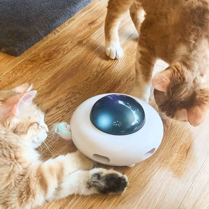Electric UFO Cat Teaser Toy – Gravity-Powered Fun for Curious Pets