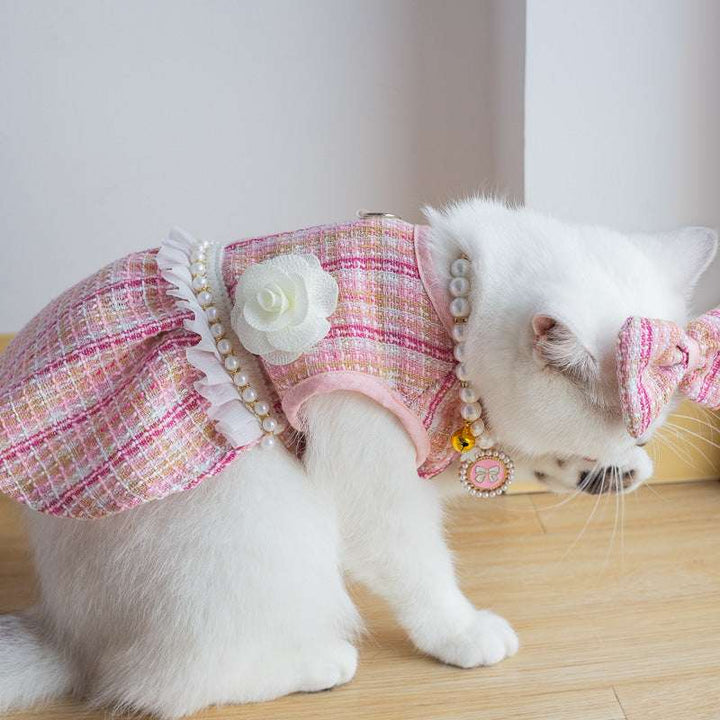 Cute Cat Dress – Fashionable Pet Skirt for Cats and Small Dogs