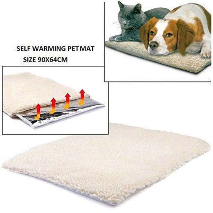 Super Soft Self-Heating Pet Mat – Warm Blanket for Cats & Small Dogs