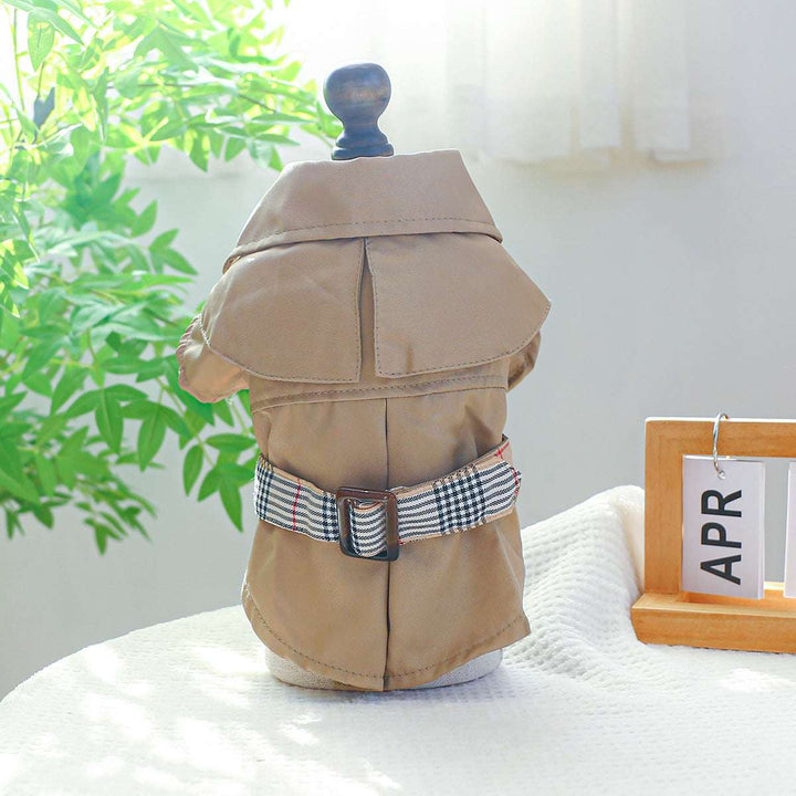 Khaki Pet Dress– Trench Coat, Dresses, and Bib Tops
