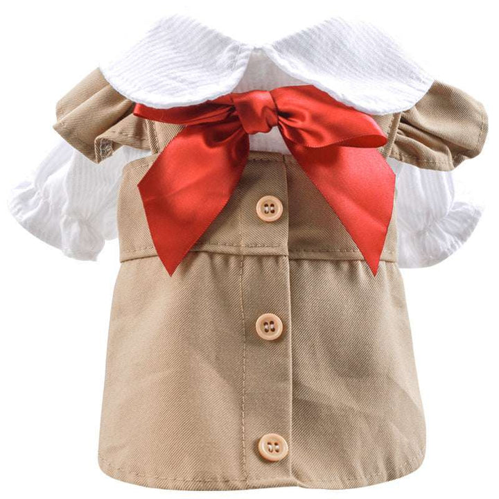 Khaki Pet Dress– Trench Coat, Dresses, and Bib Tops