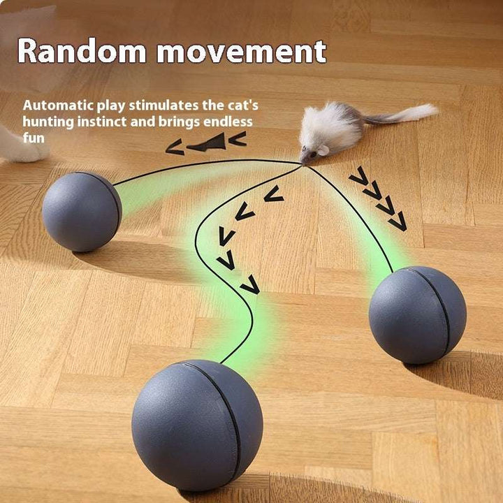 Smart Electric Teaser Ball – Fun Moving Mouse Toy for Cats & Pets